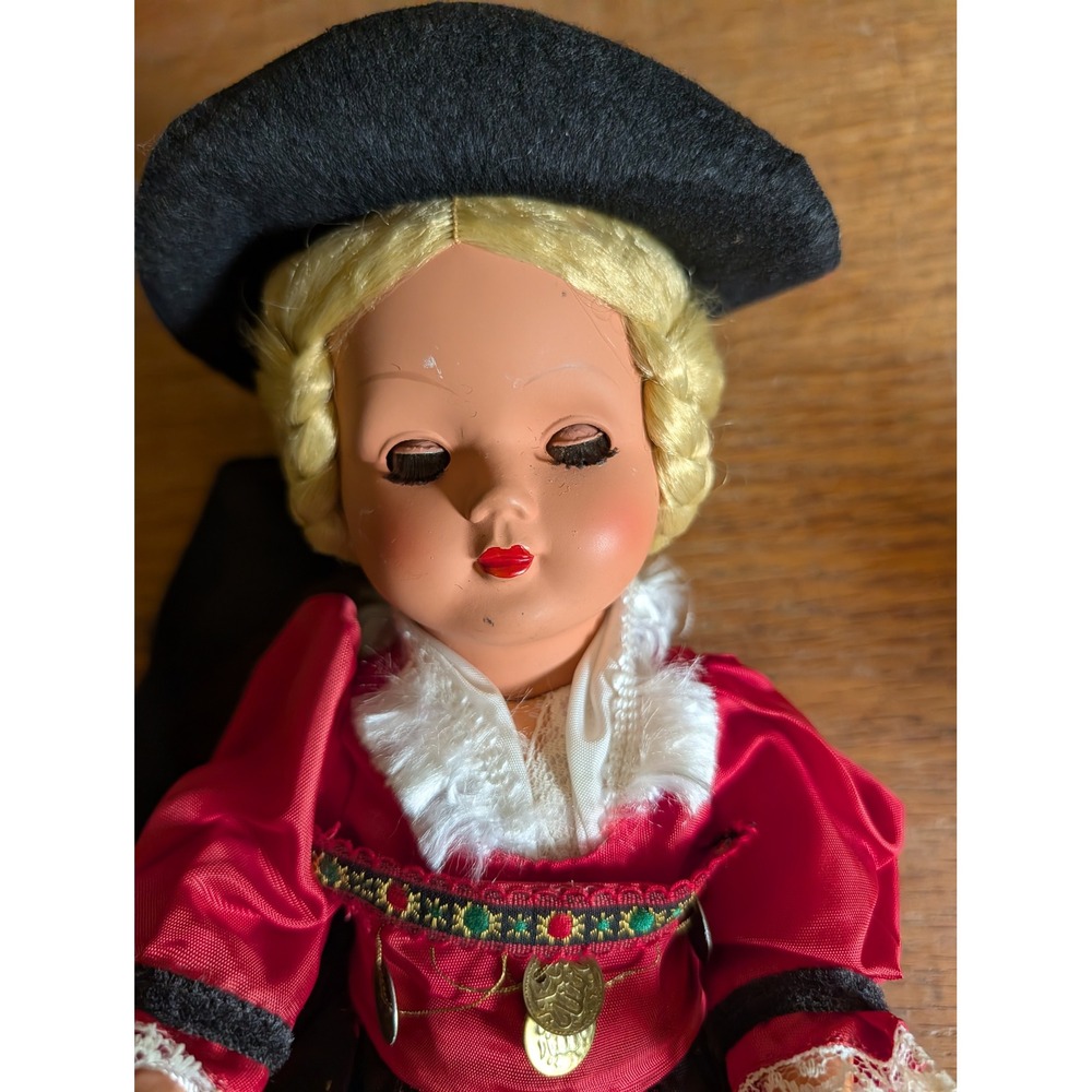 Vintage Original Schmider Trachten Doll Western Germany Folk Costume 10 Inch - Picture 16 of 16